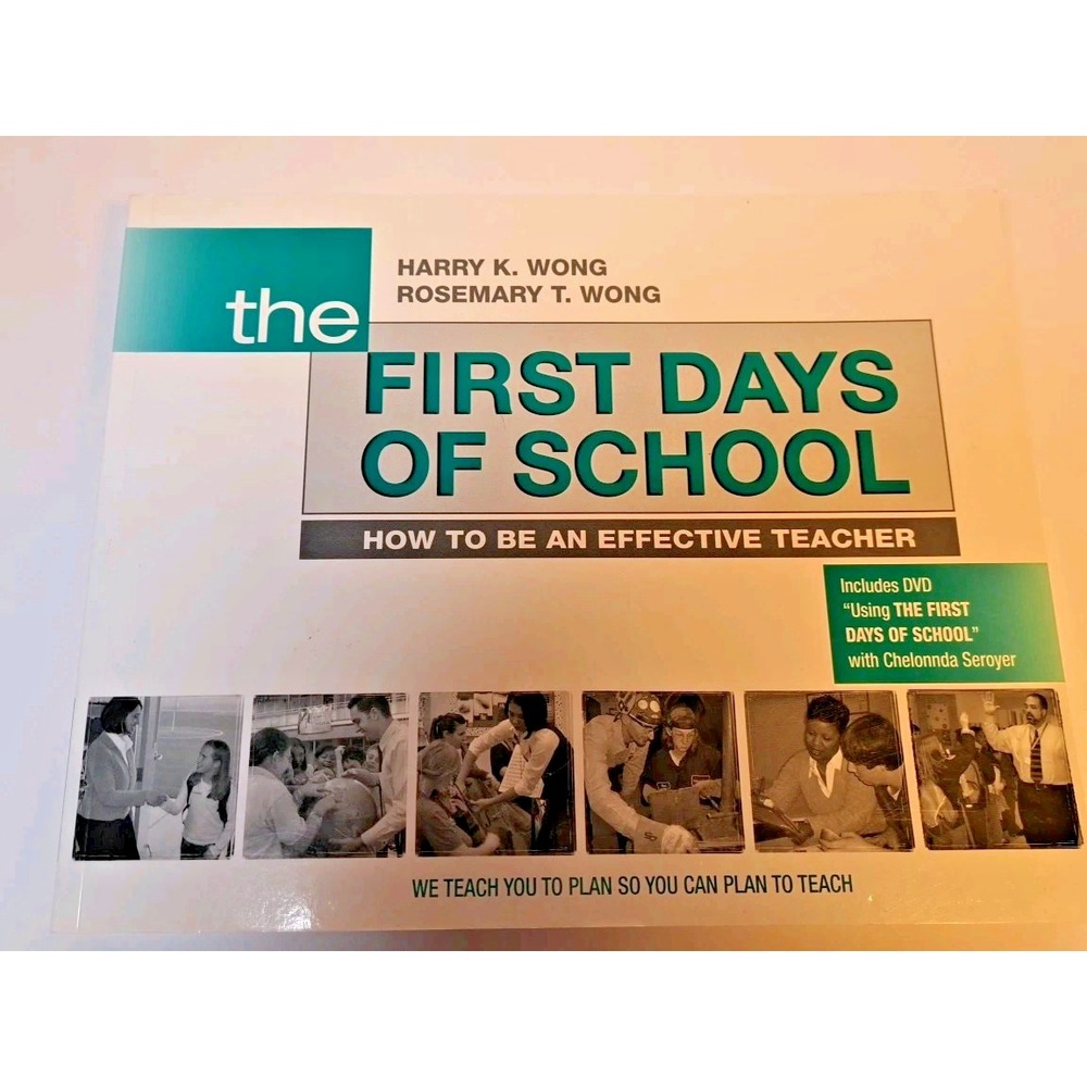 The First Days of School Harry Wong 4th Edition Paperback Book with DVD 2009